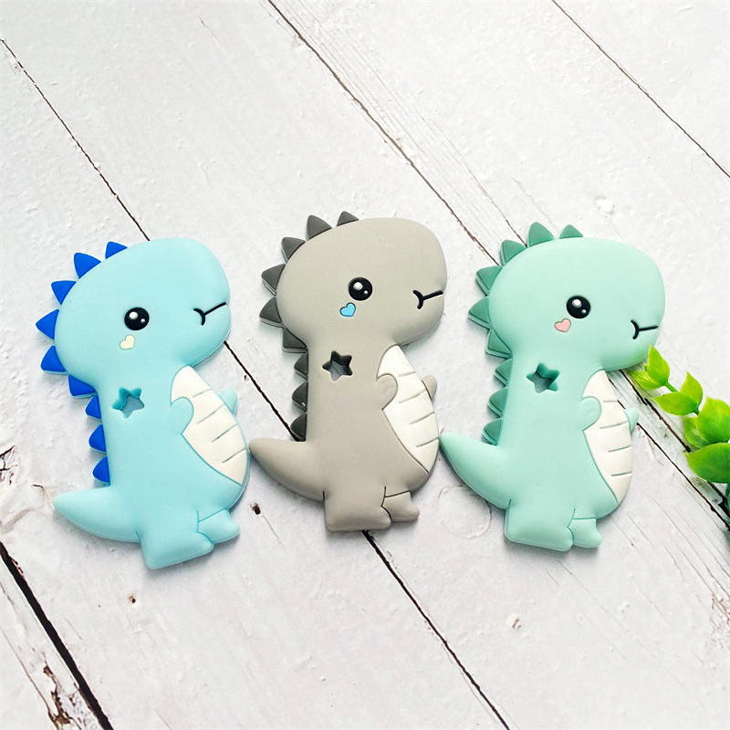 Baby Food Ideas - 1 pz silicone dinosauro massaggiagengive cartone