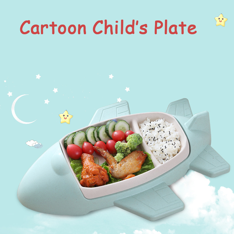 Baby Food With Fiber - Piatto multifunzionale per bambini con aereo