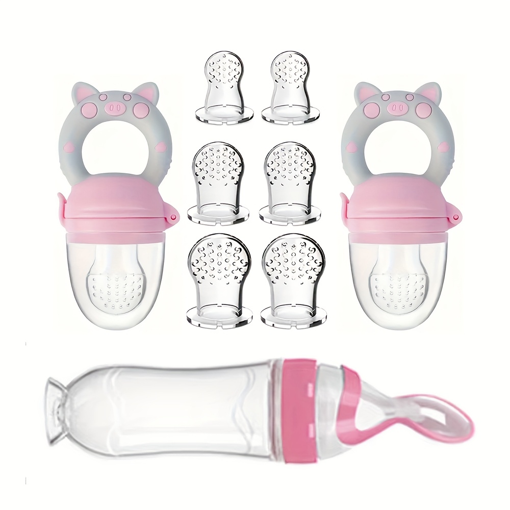 Baby Food Stuff - 9 posate per l'alimentazione: 1 biberon