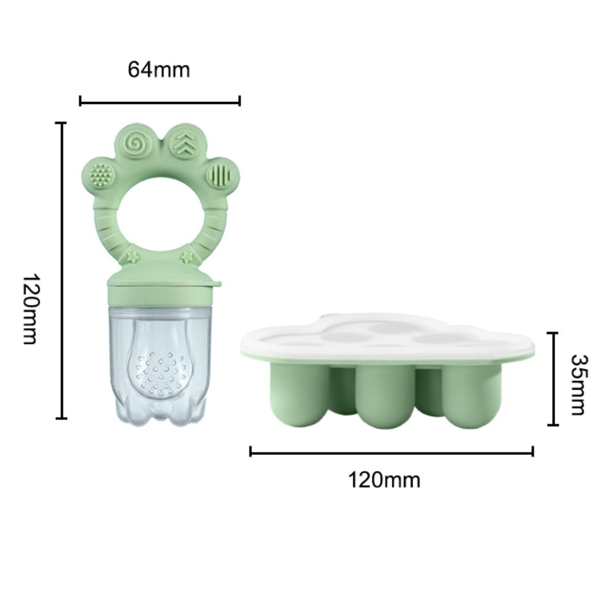 Set Alimentatore per Frutta pe - Baby Food Freezer Tray recensione e prezzo