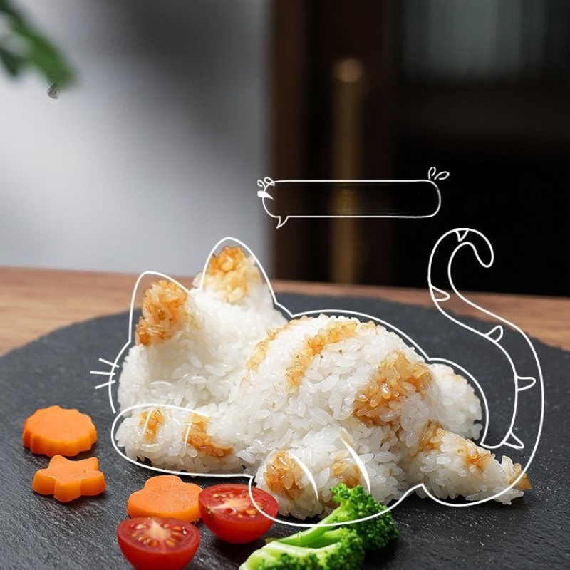 Stampo per riso a forma di gat - Baby Food Homemade recensione e prezzo